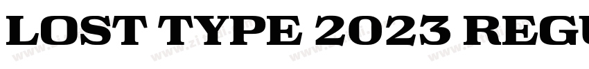 Lost Type 2023 Regu字体转换